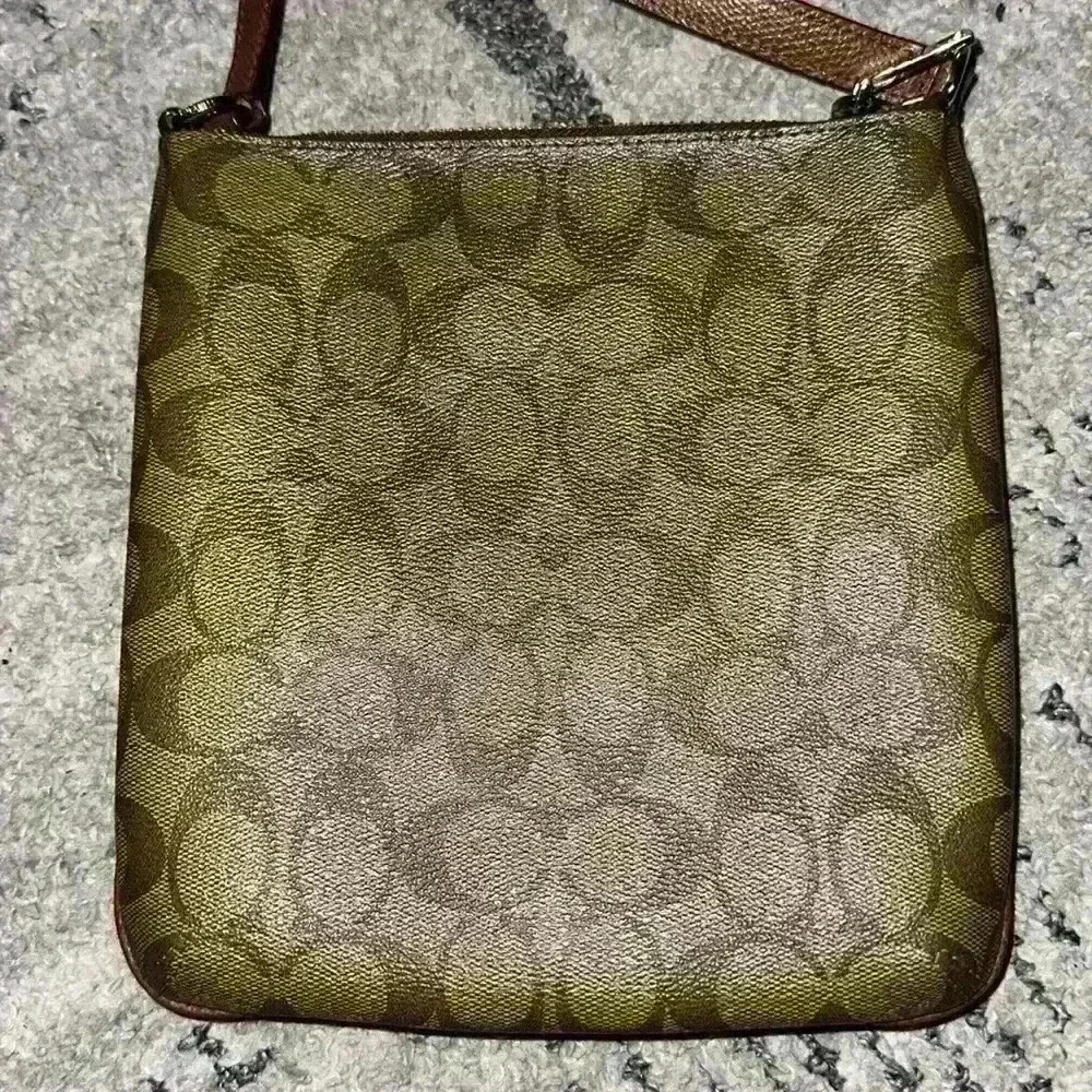 Coach Kitt Messenger Crossbody In Color block‎ Signature Canvas 41321 - Picture 3 of 7